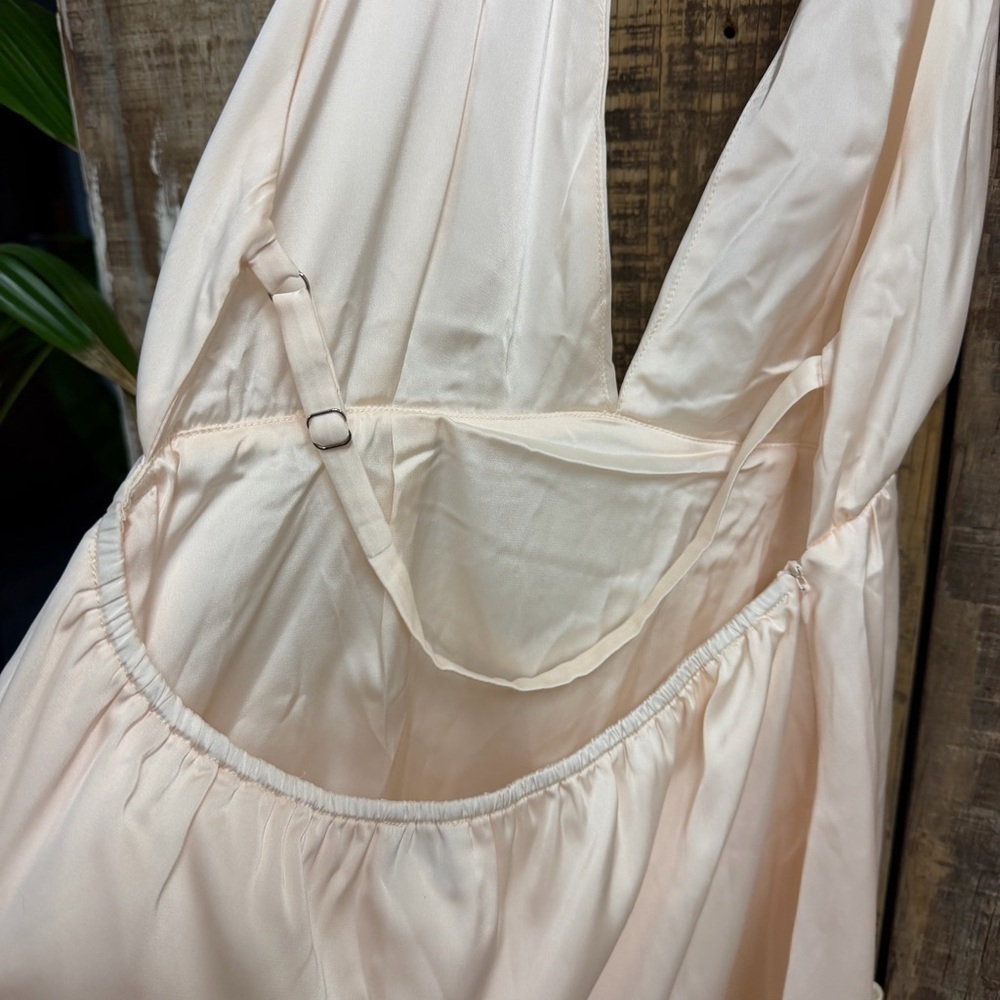 Amelie Teje Lilliana Sundress Mini Dress Ivory Cream Halter Neck Revolve S — image 8 of 8